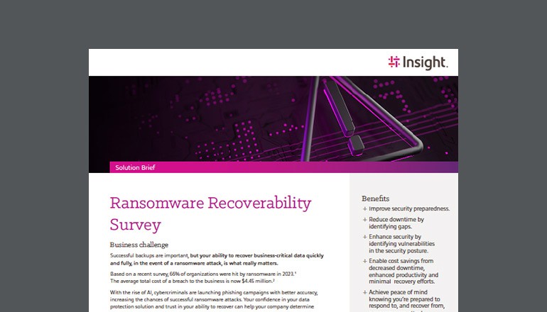 Ransomware Recoverability Survey Thumbnail of asset available to download below