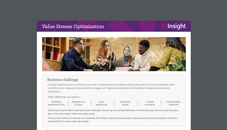 Value Stream Optimization Thumbnail of asset available to download below