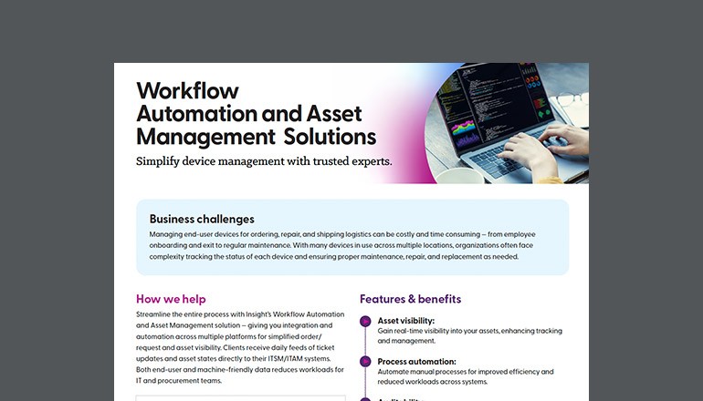 Workflow Automation & Asset Management Solutions Thumbnail of asset available to download below