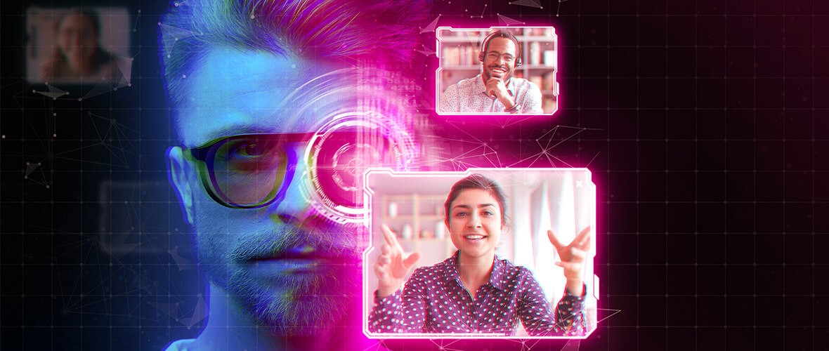 IT support in the era of hybrid work Graphic cover of hybrid work