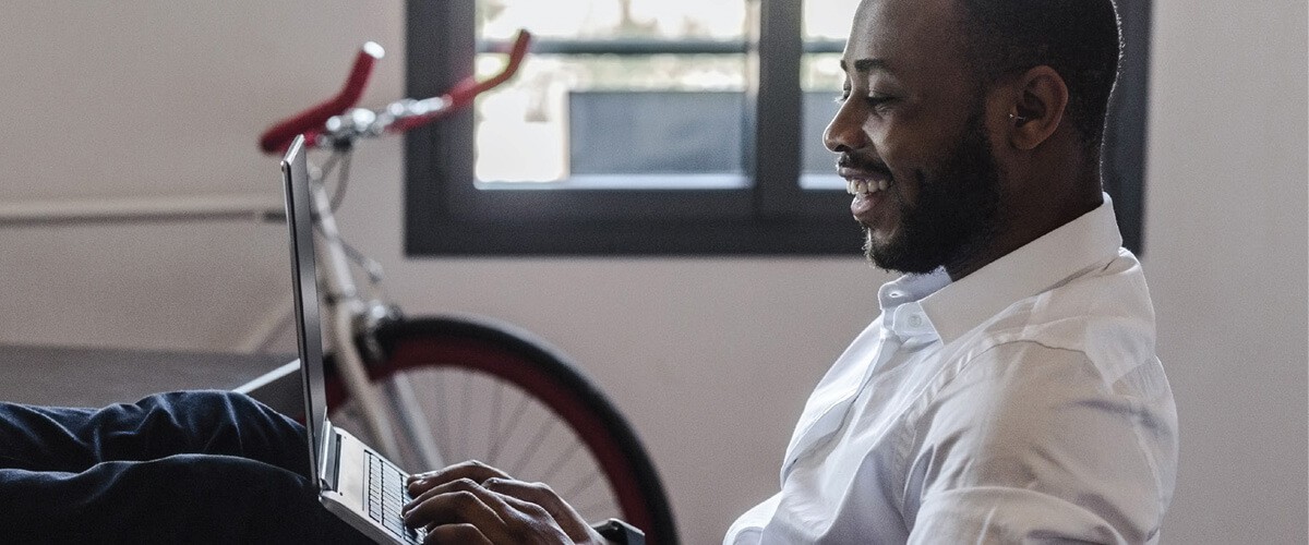 Power with Intel Business professional using laptop powered by Intel vPRO