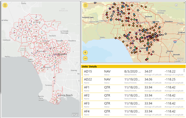 Map showing real time data Supplementary chart twenty two