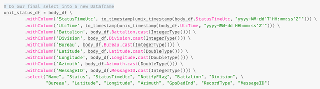 Spark DataFrame extract Supplementary chart fifteen
