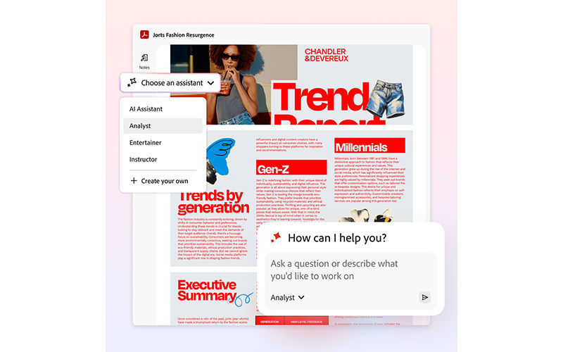 AI Assistant Adobe Acrobate AI Assistant graphic