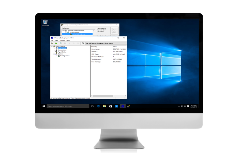 Recovery for Windows platforms Windows background screen