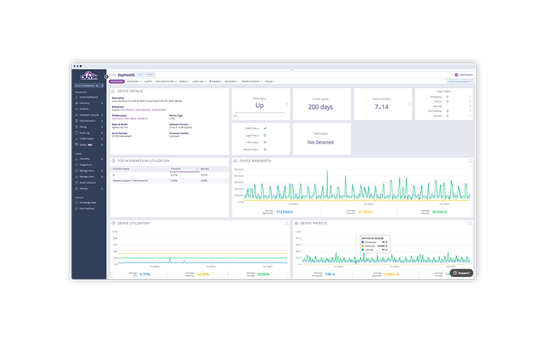 The rise of remote and hybrid work means IT estates no longer reside exclusively on-premises. Auvik preview on laptop