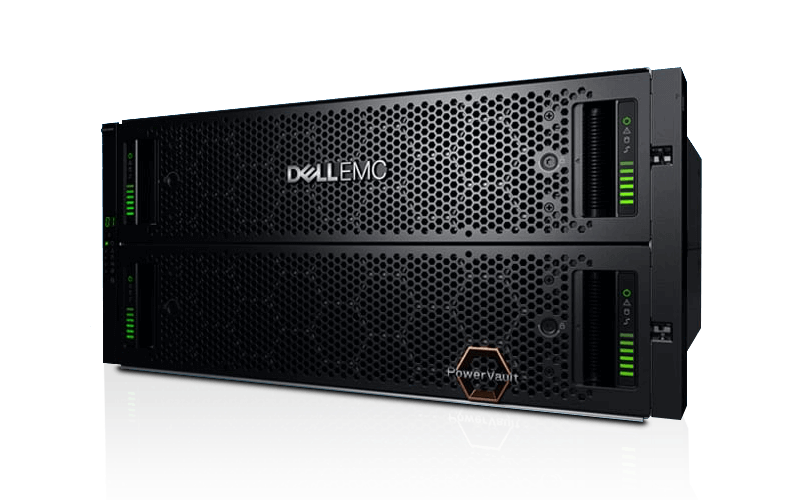 The entry-level, storage solution series offers high performance. Dell PowerVault image