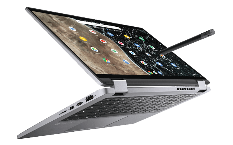 Introducing the Dell Chromebook, specifically designed to support cloud computing. Large view of Dell Chromebook
