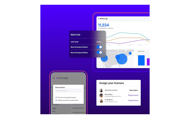 Docusign Product packages Docusign graphic of products