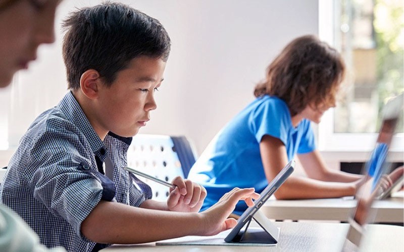 Help all students reach their full potential Child using Intel powered device in school