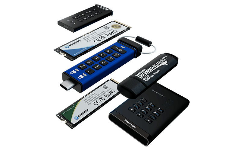 Safely take your data with you. Encrypted storage