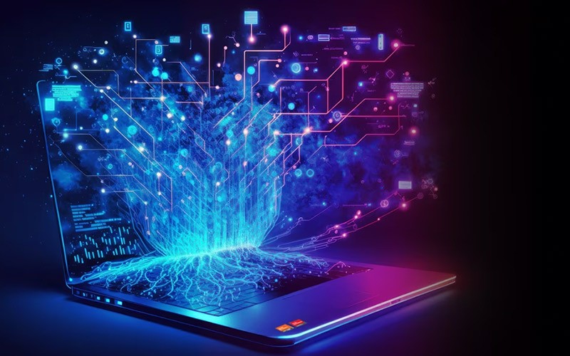 amd-ryzen-ai-computer-graphic Computer with AI overlay graphic