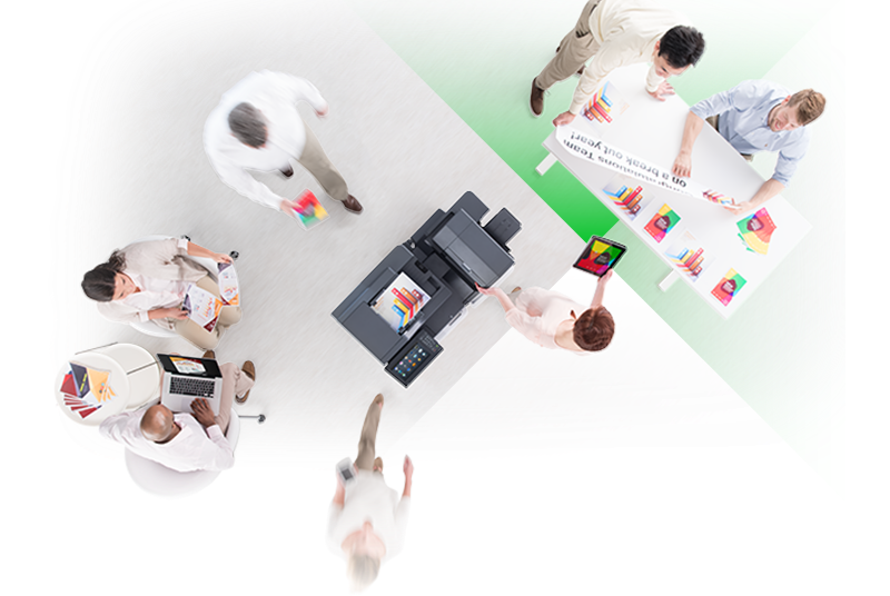 Print with true vibrant colors Lexmark printer in office environment