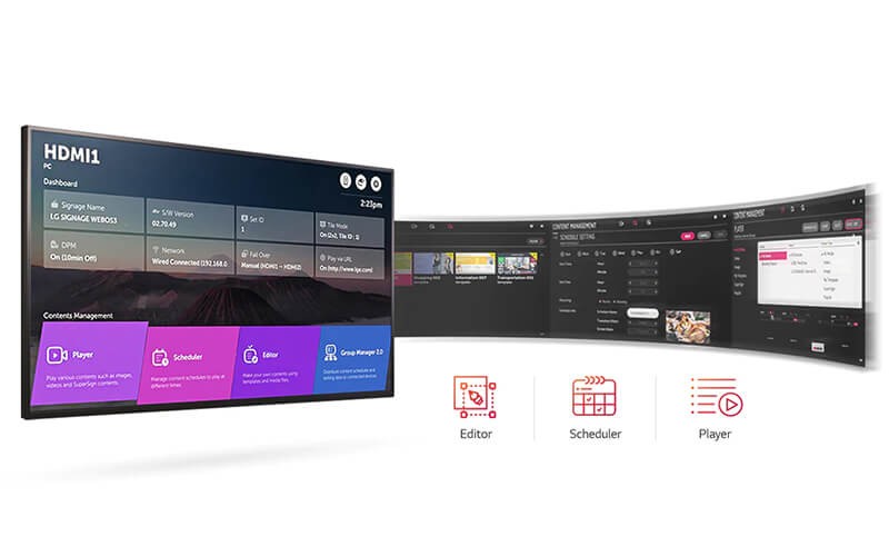 Simplify digital signage. LG webOS signage