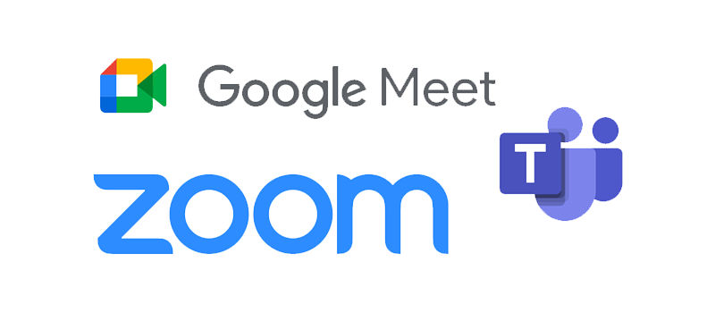 Complete compatibility Google Meet, Teams, Zoom logo