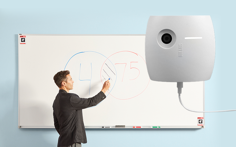 Enable remote teams to participate in whiteboarding sessions from anywhere with the Whiteboard Owl. Whiteboard Owl