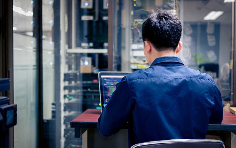 PC Matic Pro supports a wide scope of whitelisting, and it adapts in real time to cybercriminal tactics. Professional working on laptop