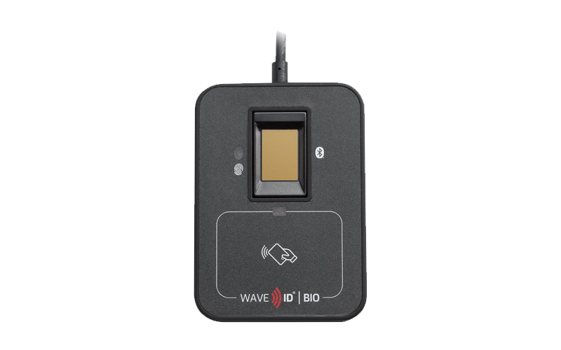 The ability to read fingerprints makes the WAVE ID® Bio Reader ideal for healthcare WAVE ID Bio Reader product