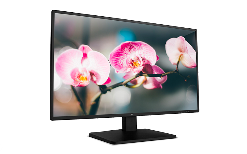 With 24- and 27-inch options and multiple input configurations, slim and stylish V7 displays V7 monitor