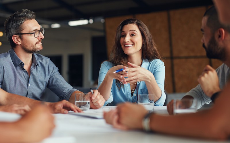 We’re strategically positioned to serve your unique business needs Group of employees have a brainstorming session. Software licensing services